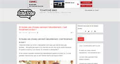 Desktop Screenshot of blog.tchatche.com